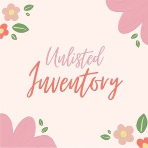 Anything marked UNLISTED is 50% off Makeup 50% off
Jewelry 
All accessories
